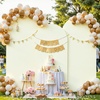 image:imageBeige Arch Backdrop Cover Set of 3 Beige Arch Cover Spandex Wedding Arch Covers Stretchy Backdrop for Bridal Shower Birthday Party Baby Shower Ceremony Event Balloon Arch Stand Covers 4ft 5ft 6ftIvory