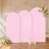 image:imageBeige Arch Backdrop Cover Set of 3 Beige Arch Cover Spandex Wedding Arch Covers Stretchy Backdrop for Bridal Shower Birthday Party Baby Shower Ceremony Event Balloon Arch Stand Covers 4ft 5ft 6ftPink