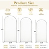 image:imageBeige Arch Backdrop Cover Set of 3 Beige Arch Cover Spandex Wedding Arch Covers Stretchy Backdrop for Bridal Shower Birthday Party Baby Shower Ceremony Event Balloon Arch Stand Covers 4ft 5ft 6ftPink