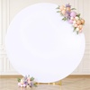image:imageIvory Round Backdrop Cover 66ft Stretchy Circle Arch Backdrop Cover Wedding Round Arch Cover for Bridal Shower Baby Shower Photo Shoot Balloon Arch Cover Birthday Party Arches Background DecorationsWhite