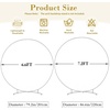 image:imageIvory Round Backdrop Cover 66ft Stretchy Circle Arch Backdrop Cover Wedding Round Arch Cover for Bridal Shower Baby Shower Photo Shoot Balloon Arch Cover Birthday Party Arches Background DecorationsIvory