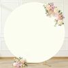 image:imageIvory Round Backdrop Cover 66ft Stretchy Circle Arch Backdrop Cover Wedding Round Arch Cover for Bridal Shower Baby Shower Photo Shoot Balloon Arch Cover Birthday Party Arches Background DecorationsIvory