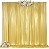 image:image10x10ft Silver Backdrop Curtains Glitter Sequin Photo Backdrop Curtain Fabric Silver Shimmer Drapes Backdrop Bridal Baby Shower Wedding Birthday Party Photography Backdrops Photoshoot 5x10FT 2 PanelsGold